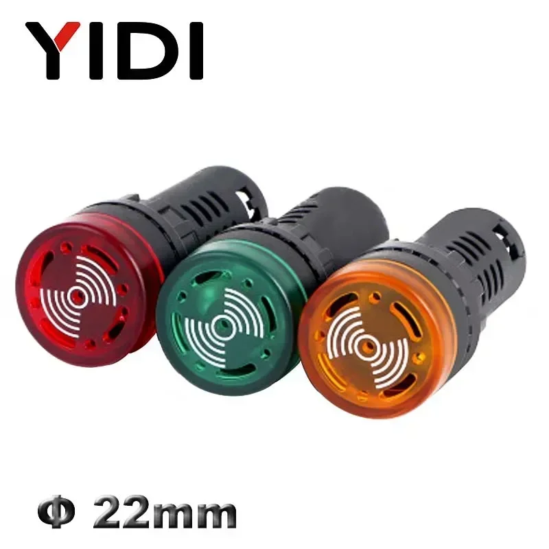 Panel Line Marker - AD16-22SM Paneelmontage 22mm LED Indicatorlampje Zoemer