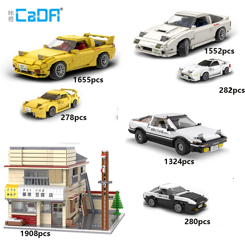Model Kit Initial D - Cada Initial D Raceauto Bouwstenen Model