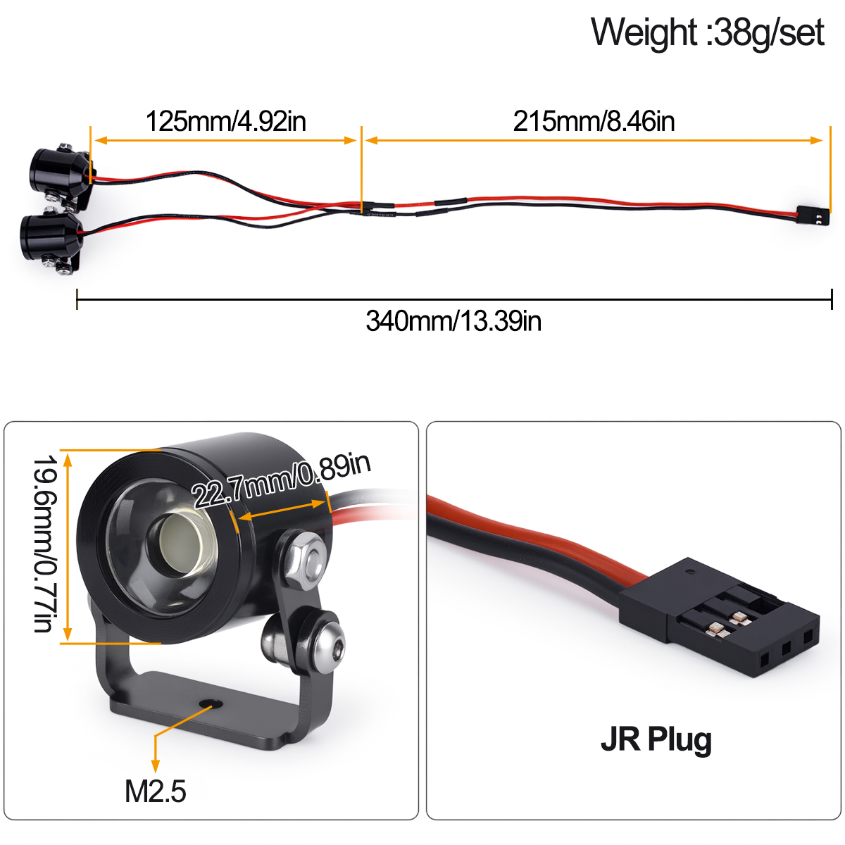 RC Auto LED Licht Koplamp Spot - Model Kit Led recensie en prijs