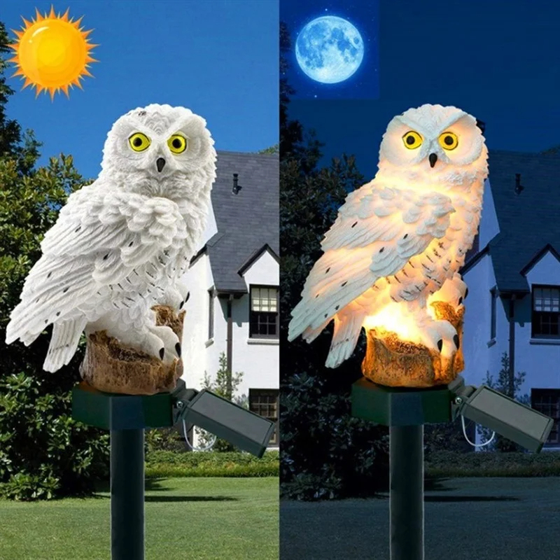 Solar Owl Statue Garden Light  - Model Kit Led recensie en prijs